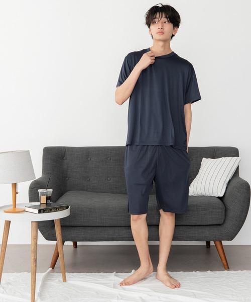 WEGO（ウィゴー）の「WEGO/【26年春夏新作】接触冷感セットアップウェア（ルームウェア/パジャマ・メンズ・ブラック/ダークグレー/ネイビー・MEDIUM/LARGE）」の16枚目の写真