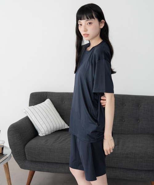 WEGO（ウィゴー）の「WEGO/【26年春夏新作】接触冷感セットアップウェア（ルームウェア/パジャマ・メンズ・ブラック/ダークグレー/ネイビー・MEDIUM/LARGE）」の18枚目の写真