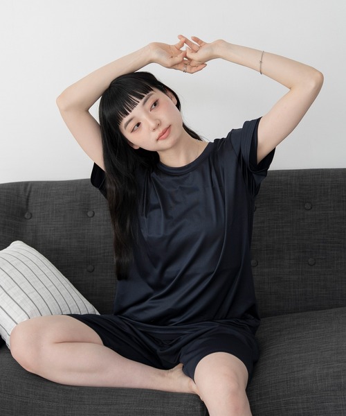 WEGO（ウィゴー）の「WEGO/【26年春夏新作】接触冷感セットアップウェア（ルームウェア/パジャマ・メンズ・ブラック/ダークグレー/ネイビー・MEDIUM/LARGE）」の19枚目の写真