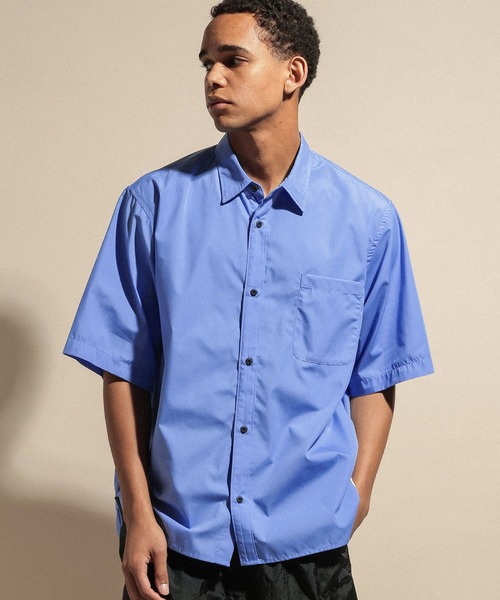 NUMERALS(ヌメラルズ)の「TYPEWRITER SHORT SLEEVED BIG SHIRT / NUMERALS(シャツ/ブラウス・メンズ・ブルー/ホワイト/ブラック・LARGE/MEDIUM)」の3枚目の写真