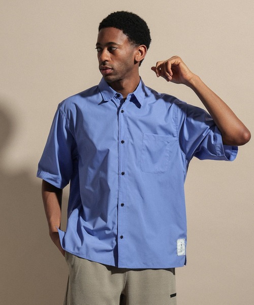 NUMERALS(ヌメラルズ)の「TYPEWRITER SHORT SLEEVED BIG SHIRT / NUMERALS(シャツ/ブラウス・メンズ・ブルー/ホワイト/ブラック・LARGE/MEDIUM)」の21枚目の写真