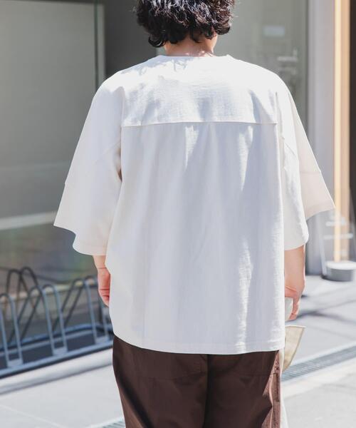 FORK&SPOON(フォークアンドスプーン)の「FORK&SPOON ヘビーウェイトフットボールTシャツ(Tシャツ/カットソー・メンズ・ネイビー/アイボリー・5/4)」の8枚目の写真