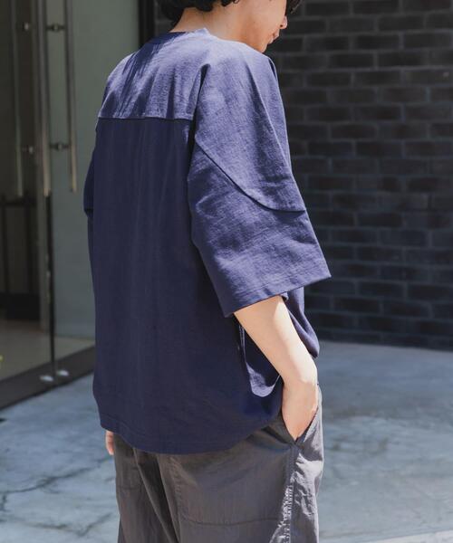FORK&SPOON(フォークアンドスプーン)の「FORK&SPOON ヘビーウェイトフットボールTシャツ(Tシャツ/カットソー・メンズ・ネイビー/アイボリー・5/4)」の11枚目の写真