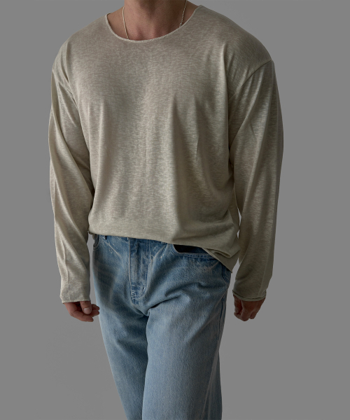 BOWLOW PRODUCT（バウロープロダクト）の「パターンマッスルヘンリネックニットティー[ブラック]（Tシャツ/カットソー・メンズ・その他・MEDIUM/LARGE/X-LARGE）」の3枚目の写真