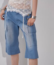 硫化ツイルカーゴミディパンツ