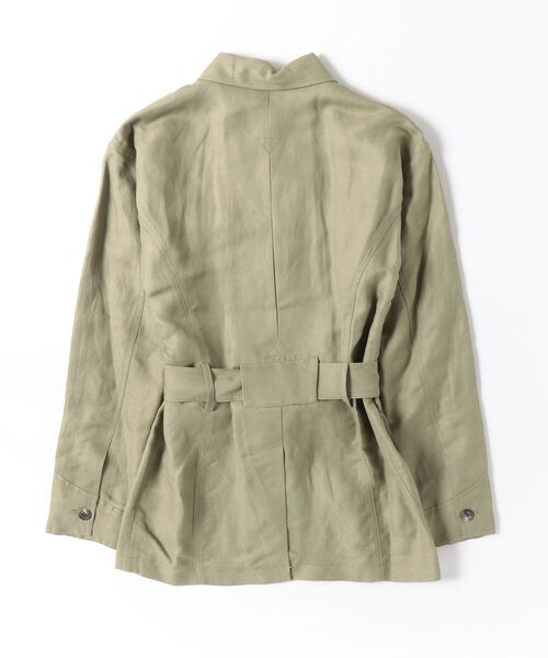 LAUREN RALPH LAUREN(ローレン ラルフ ローレン)の「リネンブレンド ツイル フィールド ジャケット(ミリタリージャケット・レディース・グリーン系2・6/4/2/0)」の3枚目の写真