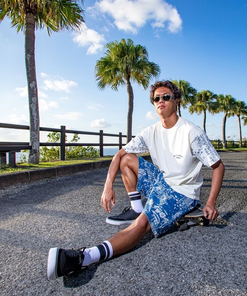Quiksilver(クイックシルバー)の「QUIKSILVER メンズ/ユニセックス MERCURY PAISLEY SLEEVE ST 半袖Tシャツ ペイズリー柄 ルーズフィット<MERCURY COLLECTION>【2026年夏モデル】(Tシャツ/カットソー・メンズ・ホワイト/インディゴブルー・X-LARGE/LARGE/MEDIUM/SMALL)」の5枚目の写真