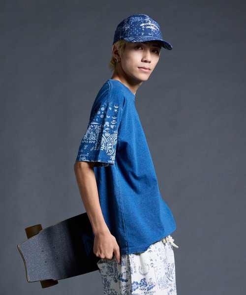 Quiksilver(クイックシルバー)の「QUIKSILVER メンズ/ユニセックス MERCURY PAISLEY SLEEVE ST 半袖Tシャツ ペイズリー柄 ルーズフィット<MERCURY COLLECTION>【2026年夏モデル】(Tシャツ/カットソー・メンズ・ホワイト/インディゴブルー・X-LARGE/LARGE/MEDIUM/SMALL)」の14枚目の写真