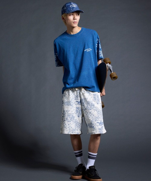 Quiksilver(クイックシルバー)の「QUIKSILVER メンズ/ユニセックス MERCURY PAISLEY SLEEVE ST 半袖Tシャツ ペイズリー柄 ルーズフィット<MERCURY COLLECTION>【2026年夏モデル】(Tシャツ/カットソー・メンズ・ホワイト/インディゴブルー・X-LARGE/LARGE/MEDIUM/SMALL)」の15枚目の写真