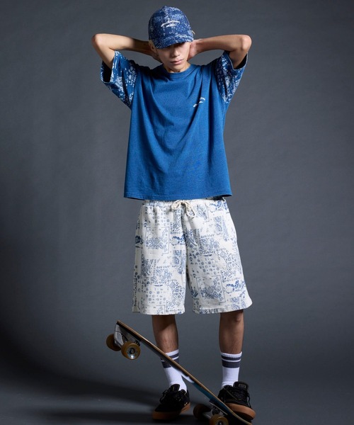 Quiksilver(クイックシルバー)の「QUIKSILVER メンズ/ユニセックス MERCURY PAISLEY SLEEVE ST 半袖Tシャツ ペイズリー柄 ルーズフィット<MERCURY COLLECTION>【2026年夏モデル】(Tシャツ/カットソー・メンズ・ホワイト/インディゴブルー・X-LARGE/LARGE/MEDIUM/SMALL)」の16枚目の写真