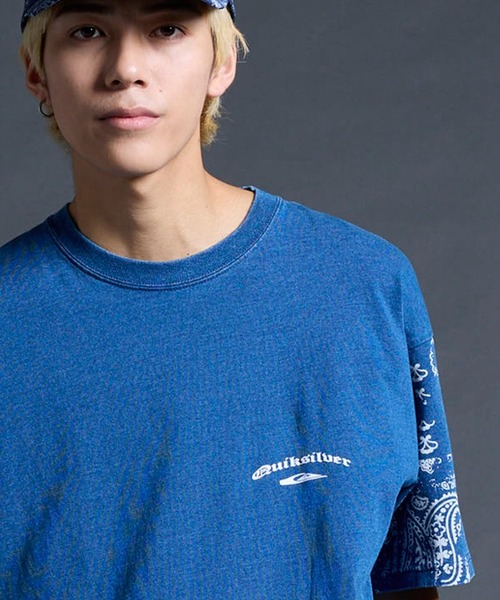 Quiksilver(クイックシルバー)の「QUIKSILVER メンズ/ユニセックス MERCURY PAISLEY SLEEVE ST 半袖Tシャツ ペイズリー柄 ルーズフィット<MERCURY COLLECTION>【2026年夏モデル】(Tシャツ/カットソー・メンズ・ホワイト/インディゴブルー・X-LARGE/LARGE/MEDIUM/SMALL)」の17枚目の写真
