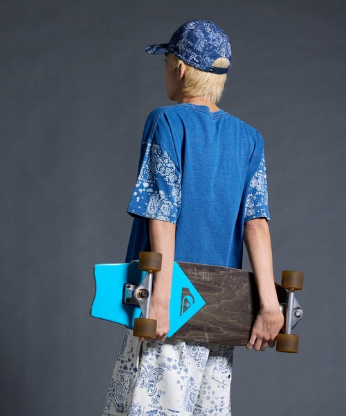 Quiksilver(クイックシルバー)の「QUIKSILVER メンズ/ユニセックス MERCURY PAISLEY SLEEVE ST 半袖Tシャツ ペイズリー柄 ルーズフィット<MERCURY COLLECTION>【2026年夏モデル】(Tシャツ/カットソー・メンズ・ホワイト/インディゴブルー・X-LARGE/LARGE/MEDIUM/SMALL)」の18枚目の写真