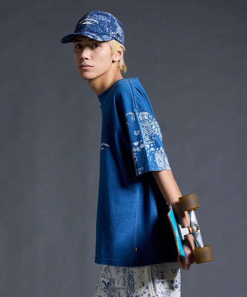 Quiksilver(クイックシルバー)の「QUIKSILVER メンズ/ユニセックス MERCURY PAISLEY SLEEVE ST 半袖Tシャツ ペイズリー柄 ルーズフィット<MERCURY COLLECTION>【2026年夏モデル】(Tシャツ/カットソー・メンズ・ホワイト/インディゴブルー・X-LARGE/LARGE/MEDIUM/SMALL)」の19枚目の写真