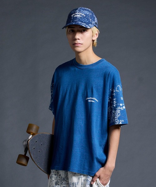 Quiksilver(クイックシルバー)の「QUIKSILVER メンズ/ユニセックス MERCURY PAISLEY SLEEVE ST 半袖Tシャツ ペイズリー柄 ルーズフィット<MERCURY COLLECTION>【2026年夏モデル】(Tシャツ/カットソー・メンズ・ホワイト/インディゴブルー・X-LARGE/LARGE/MEDIUM/SMALL)」の21枚目の写真