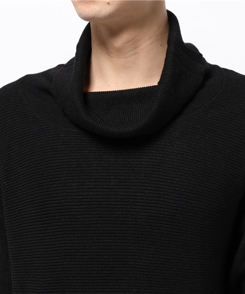 Lui's（ルイス）の「Lui's(ルイス) ゆるタートルニット（ニット/セーター・メンズ・ブラック/ネイビー/ベージュ・SMALL/MEDIUM）」の5枚目の写真