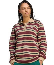 adidas STRIPE KNITTED POLO / アディダス ストライプ ニット ポロ