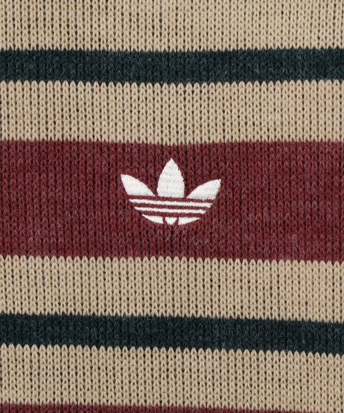 adidas(アディダス)の「adidas STRIPE KNITTED POLO / アディダス ストライプ ニット ポロ(ポロシャツ・レディース・レッド系その他・L/M/S)」の10枚目の写真