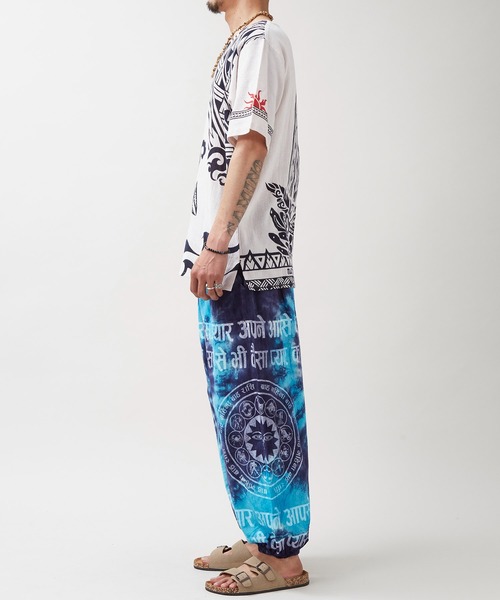 チャイハネ（チャイハネ）の「【チャイハネ】Amina×洋輔 メネトラMEN'Sトップス（その他トップス・メンズ・ホワイト/ブラック・FREE）」の7枚目の写真