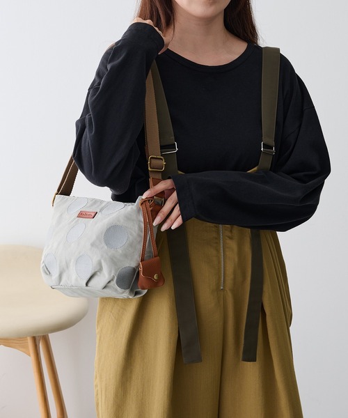 toleur(トーラ)の「【toleur】コットンナイロンドットS刺繍ショルダーバック 13008(ショルダーバッグ・レディース・カーキ/グレー/ブラウン/ライトグレー・FREE)」の14枚目の写真