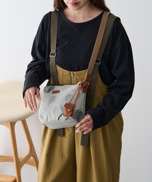 toleur(トーラ)の「【toleur】コットンナイロンドットS刺繍ショルダーバック 13008(ショルダーバッグ・レディース・カーキ/グレー/ブラウン/ライトグレー・FREE)」の17枚目の写真