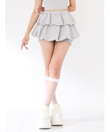 ダブルレイヤードプリーツミニスカート（スカート）｜Darich
