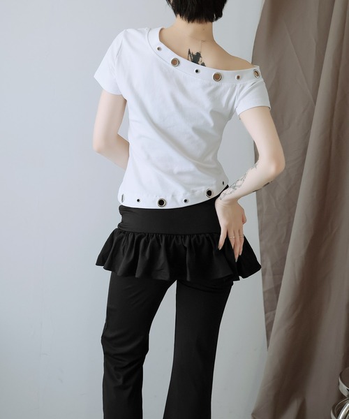 Ulysses(ユリシス)の「フリルスカート付きセミフレアパンツ(その他パンツ・レディース・ダークグレー/ブラック・F)」の9枚目の写真