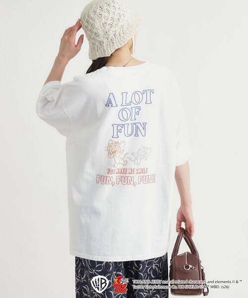 Right-on(ライトオン)の「◆【トムとジェリー】プリントTシャツ(Tシャツ/カットソー・メンズ・ブラック系/ホワイト系1/ブルー系5/チャコール・06/03/04/05)」の13枚目の写真