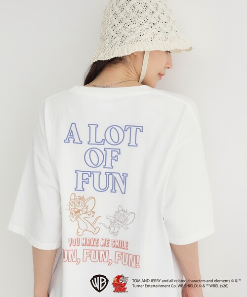 Right-on(ライトオン)の「◆【トムとジェリー】プリントTシャツ(Tシャツ/カットソー・メンズ・ブラック系/ホワイト系1/ブルー系5/チャコール・06/03/04/05)」の14枚目の写真