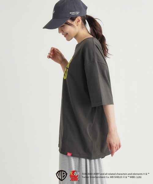 Right-on(ライトオン)の「◆【トムとジェリー】プリントTシャツ(Tシャツ/カットソー・メンズ・ブラック系/ホワイト系1/ブルー系5/チャコール・06/03/04/05)」の19枚目の写真