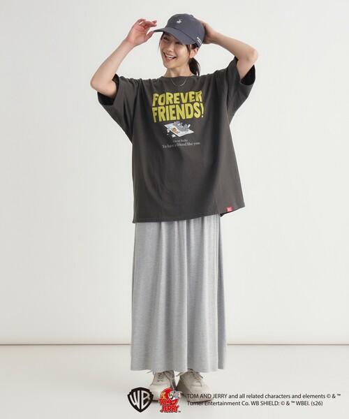 Right-on(ライトオン)の「◆【トムとジェリー】プリントTシャツ(Tシャツ/カットソー・メンズ・ブラック系/ホワイト系1/ブルー系5/チャコール・06/03/04/05)」の22枚目の写真