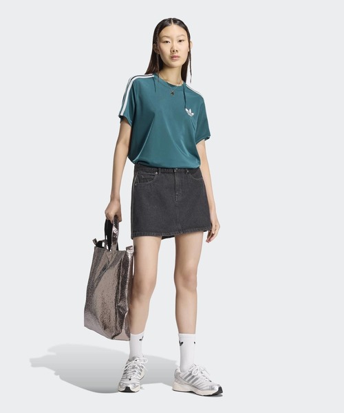 adidas(アディダス)の「MID RISE DENIM SKIRT / アディダスオリジナルス adidas Originals(デニムスカート・レディース・ブラック・XX-LARGE/LARGE/MEDIUM/SMALL/X-LARGE/X-SMALL)」の5枚目の写真