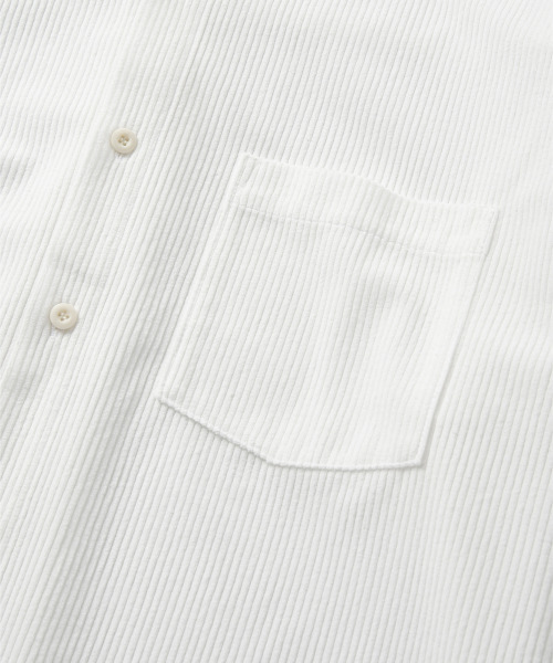 NONBLANK(ノンブランク)の「エッセンシャルコーデュロイシャツ_ホワイト(シャツ/ブラウス・メンズ・ホワイト・MEDIUM/LARGE/X-LARGE)」の9枚目の写真