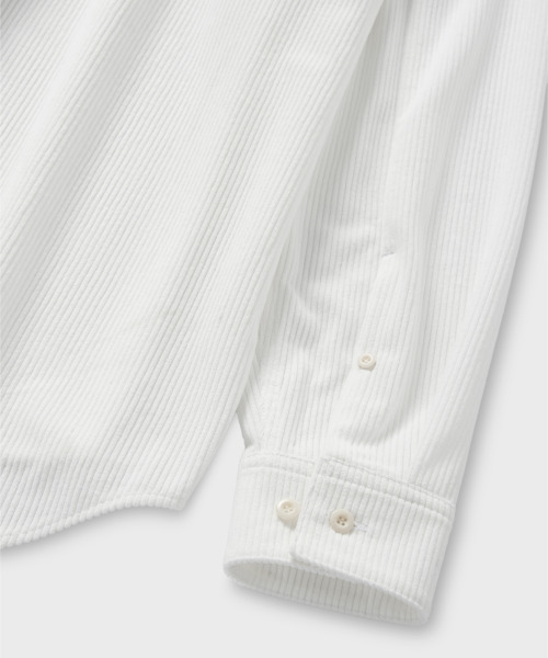 NONBLANK(ノンブランク)の「エッセンシャルコーデュロイシャツ_ホワイト(シャツ/ブラウス・メンズ・ホワイト・MEDIUM/LARGE/X-LARGE)」の12枚目の写真
