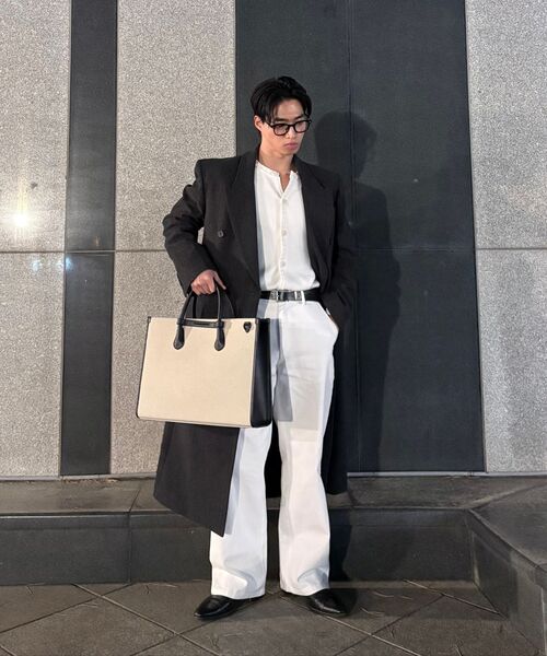 DECOROSO（デコローゾ）の「ツイルコットンセミワイドパンツ[ホワイト]（その他パンツ・メンズ・その他・MEDIUM/LARGE/X-LARGE）」の15枚目の写真