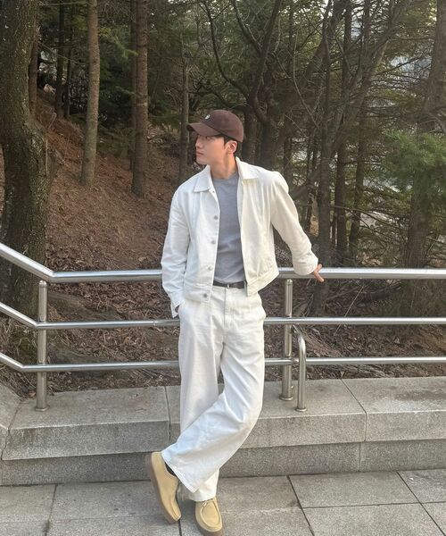 DECOROSO（デコローゾ）の「ツイルコットンセミワイドパンツ[ホワイト]（その他パンツ・メンズ・その他・MEDIUM/LARGE/X-LARGE）」の4枚目の写真