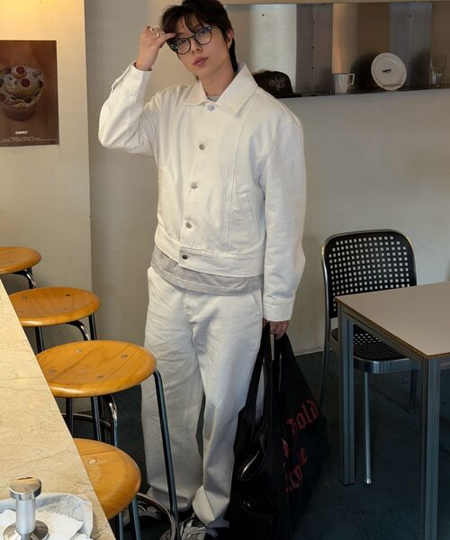 DECOROSO（デコローゾ）の「ツイルコットンセミワイドパンツ[ホワイト]（その他パンツ・メンズ・その他・MEDIUM/LARGE/X-LARGE）」の12枚目の写真