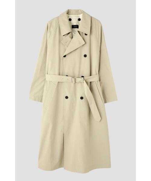 YLEVE(イレーヴ)の「YLEVE / HIGHDENSITY COTTON BROAD LINER COAT(トレンチコート・メンズ・カーキ/ネイビー・3)」の2枚目の写真