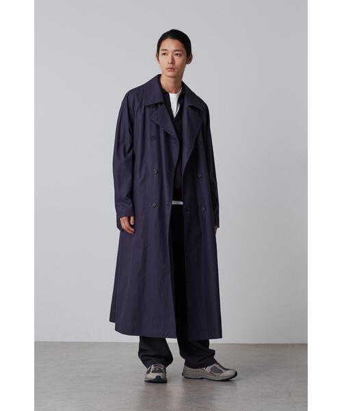 YLEVE(イレーヴ)の「YLEVE / HIGHDENSITY COTTON BROAD LINER COAT(トレンチコート・メンズ・カーキ/ネイビー・3)」の4枚目の写真