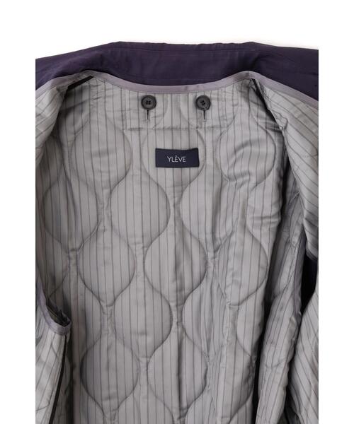 YLEVE(イレーヴ)の「YLEVE / HIGHDENSITY COTTON BROAD LINER COAT(トレンチコート・メンズ・カーキ/ネイビー・3)」の7枚目の写真