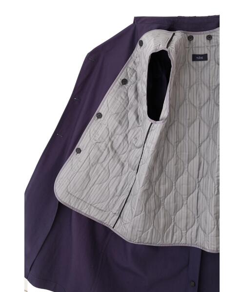 YLEVE(イレーヴ)の「YLEVE / HIGHDENSITY COTTON BROAD LINER COAT(トレンチコート・メンズ・カーキ/ネイビー・3)」の6枚目の写真