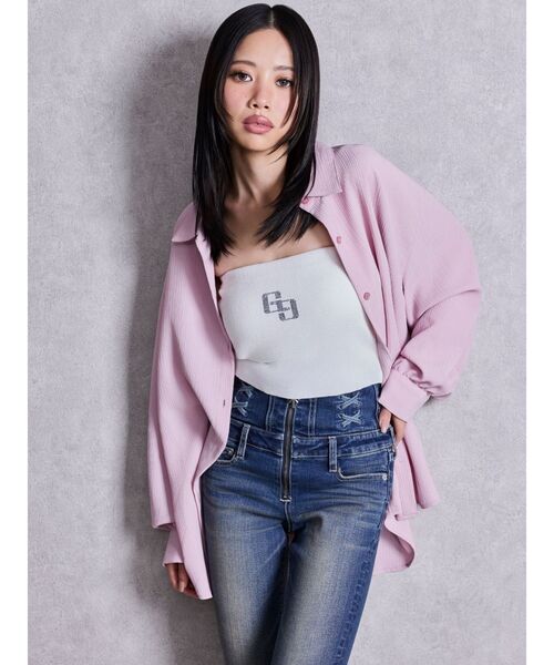 GYDA（ジェイダ）の「GG bijouチョーカーベアニットトップス（ニット/セーター・レディース・オフホワイト/ブラック/その他1・FREE）」の13枚目の写真