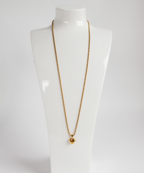 TUWAKRIM(トゥワクリム)の「【TUWAKRIM】Heart Necklace(ネックレス・レディース・ゴールド・MEDIUM)」の3枚目の写真