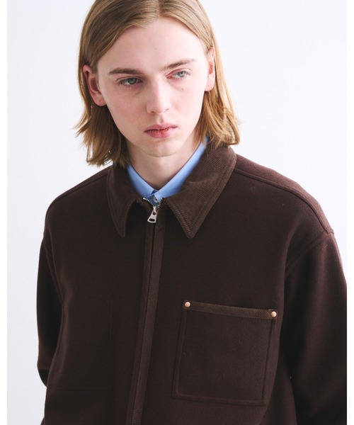 Traditional Weatherwear(トラディショナルウェザーウェア)の「WORK JACKET 002 ZIP(カバーオール・メンズ・ネイビー/ブラック/チョコ・36/38/34)」の7枚目の写真