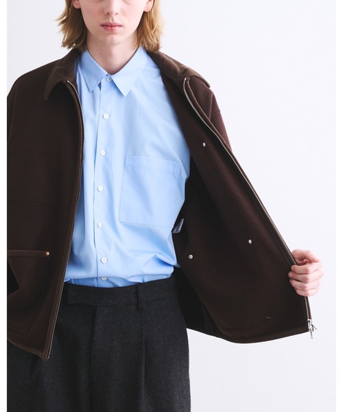 Traditional Weatherwear(トラディショナルウェザーウェア)の「WORK JACKET 002 ZIP(カバーオール・メンズ・ネイビー/ブラック/チョコ・36/38/34)」の8枚目の写真