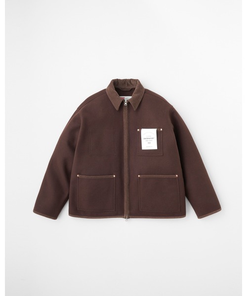 Traditional Weatherwear(トラディショナルウェザーウェア)の「WORK JACKET 002 ZIP(カバーオール・メンズ・ネイビー/ブラック/チョコ・36/38/34)」の9枚目の写真