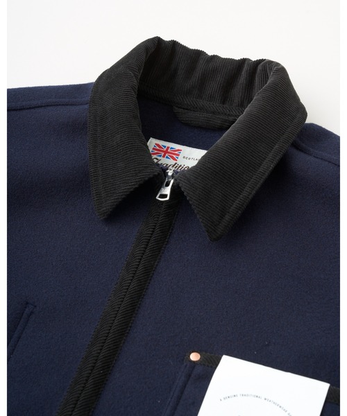 Traditional Weatherwear(トラディショナルウェザーウェア)の「WORK JACKET 002 ZIP(カバーオール・メンズ・ネイビー/ブラック/チョコ・36/38/34)」の11枚目の写真