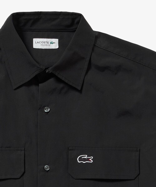 LACOSTE(ラコステ)の「ナイロンコットンツイルフラップポケットシャツ(シャツ/ブラウス・メンズ・ブラック/チャコール・39/38/41/40)」の12枚目の写真