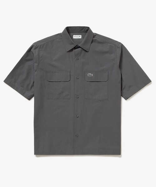 LACOSTE(ラコステ)の「ナイロンコットンツイルフラップポケットシャツ(シャツ/ブラウス・メンズ・ブラック/チャコール・39/38/41/40)」の11枚目の写真