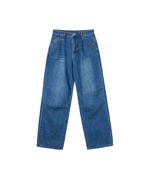 LAP(ラップ)の「タックポイントデニムパラシュートパンツAR2DPS60(デニムパンツ・レディース・インディゴブルー・SMALL/MEDIUM)」の1枚目の写真