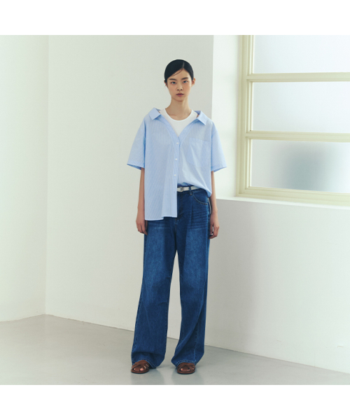 LAP(ラップ)の「タックポイントデニムパラシュートパンツAR2DPS60(デニムパンツ・レディース・インディゴブルー・SMALL/MEDIUM)」の2枚目の写真